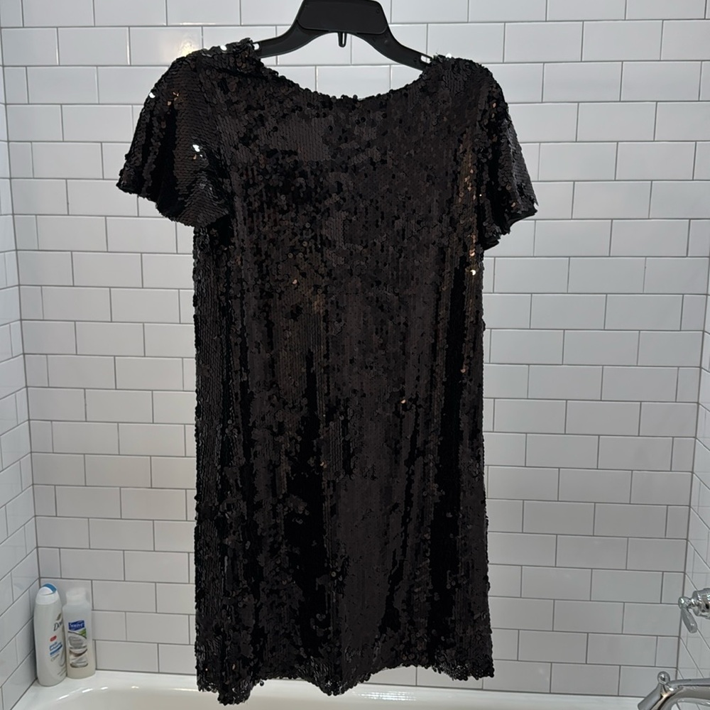 Fun black sequin dress!